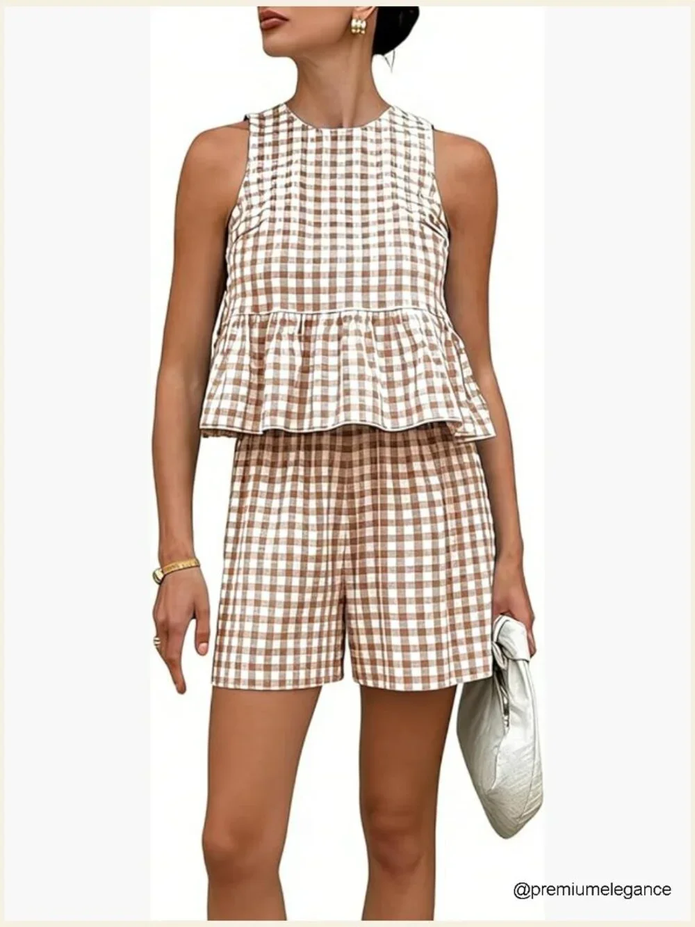 Women's 2 Piece Tank Top and Shorts Set Summer Casual Lounge